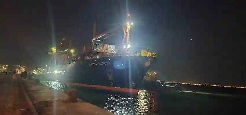 رسو الباخرة الثانية لشركة "مرسى أوشن" في رصيف المعلا بعدن